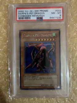 Yu-Gi-Oh Harpie's Pet Dragon Prismatic Secret Rare FMR-002 - PSA 8 - Image 1