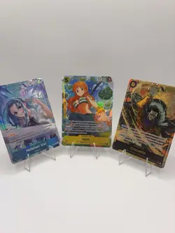 One Piece Nami, Vivi, Crocodile Foil Lot EB03-024 EB03-053 OP14-120 English - Image 1