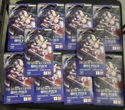 One Piece TCG The Azure Sea’s Seven OP-14 Sleeved Booster Pack Lot Of 10 sealed - Image 1