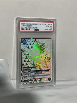 2024 Union Arena BT/HTR EN Gon Freeces 2 Star Signature PSA Gem MT 10 - Image 2