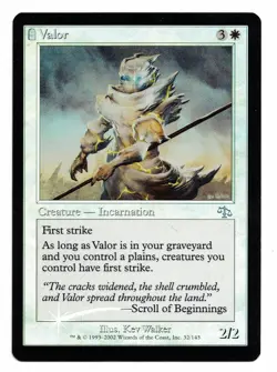Magic the Gathering MTG Card: Valor Judgment FOIL 32/143! EX - Image 1