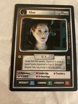 Star Trek CCG 1E Dominion KILANA Rare Card NEVER PLAYED - Image 1