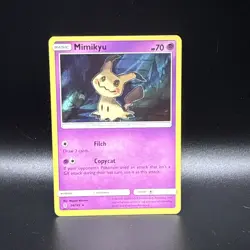 Mimikyu 58/145 Holo Rare Sun & Moon Guardians Rising Pokemon Card Near Mint - Image 1