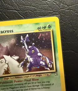 Pokemon TCG 2000 Neo Genesis Heracross Holo Rare Card 6/111 1st Edition NM/M - Image 3