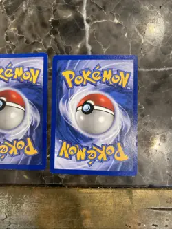 Psyduck 53/62 & Golduck 35/62 - Fossil Set - 2 Card Vintage Pokemon Lot - Played - Image 2