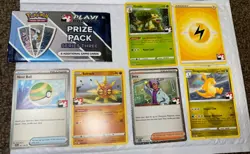 New Play! Pokemon Prize Pack Series Three - 6 Misc Cards TCG Dragonite (Opened) - Image 1