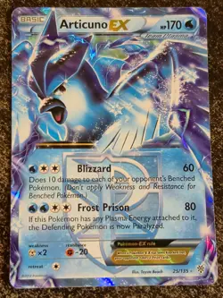 Articuno EX - 25/135 - Pokemon Plasma Storm Black & White Ultra Rare Card TCG - Image 1