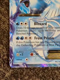 Articuno EX - 25/135 - Pokemon Plasma Storm Black & White Ultra Rare Card TCG - Image 4