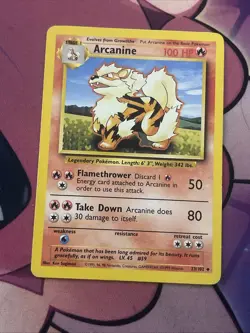 Pokemon TCG Arcanine Base Set, Unlimited Uncommon Card 23/102 - Image 1