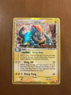 Pokemon Feraligatr EX Dragon Frontiers Delta Species Holo Rare Card 2/101 120 HP - Image 1