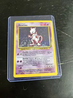 Mewto 10/102 Holo Rare Base Set Pokemon Card TCG-HP - Image 1