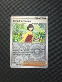 Erika's Invitation Reverse Holo NM 160/165 Scarlet & Violet 151 Pokemon Card - Image 1