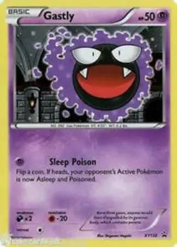 POKEMON CARD HOLO GASTLY XY132 NO 092 GAS POKEMON TCG CCG - Image 1