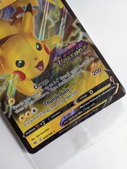 Pikachu V Jumbo Oversized Holo Promo Pokemon Card (043/185 / Vivid Voltage) - Image 2