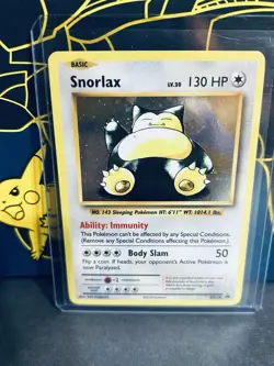 Snorlax XY179 Holo Black Star Promo Pokemon Card NM - Image 1