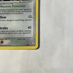 Pokemon TCG Aerodactyl Reverse Holo Card 1/92 Stamped, MP Condition - Image 2