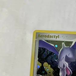 Pokemon TCG Aerodactyl Reverse Holo Card 1/92 Stamped, MP Condition - Image 4