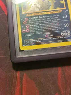 Pokemon Neo Destiny 2002 Shining Tyranitar Holo Card 113/105 PSA 2 Vintage Rare - Image 4