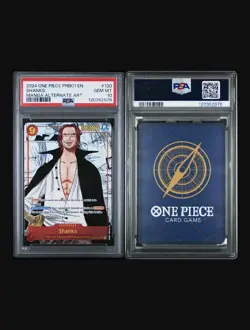 One Piece Card Shanks OP01-120 Manga Alternate Art - PRB01 PSA 10 English - Image 3