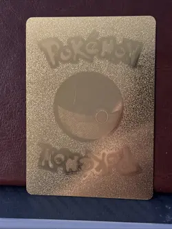 Mega M Mecha Pikachu EX Gold Foil Fan Art Card - Image 2