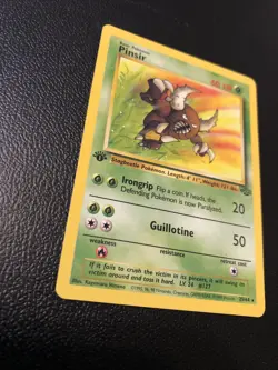 Pinsir 25/64 Jungle Rare 1st First Edition Pokemon Card In NM+ Condition - Image 2