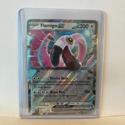 Pokemon TCG Sv08: Surging Sparks Flamigo EX 160/191 Double Rare Holo Card - Image 1