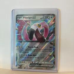 Pokemon TCG Sv08: Surging Sparks Flamigo EX 160/191 Double Rare Holo Card - Image 2