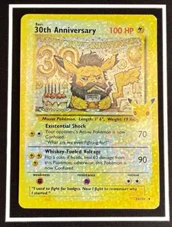 30th Anniversary (Pikachu) Pokemon Card - ONE OF A KIND! - Image 2