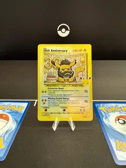 30th Anniversary (Pikachu) Pokemon Card - ONE OF A KIND! - Image 3