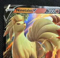 Ninetales V 026/192 Rebel Clash NM Ultra Rare Pokemon Card - Image 2