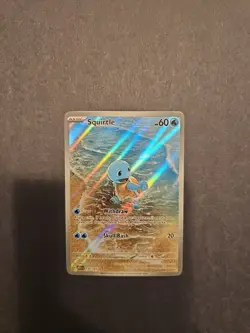 Pokemon TCG Squirtle Illustration Rare Card 170/165 Scarlet & Violet 151 English - Image 1