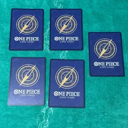 5 Card Collection Lot Monkey D. Luffy ST10-006 SR + Jinbe P-063 One Piece - Image 3
