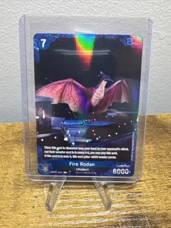 Fire Rodan P 059+ Foil Godzilla Card Game 1st Edition Rare Parallel Battle - Image 1