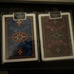 Set Of 2 Bicycle Dragon Back Playing Cards - Red & Blue Sealed New - Image 2