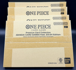 x4 One Piece CCG Premium Card Collection Bandai Fest 23-24 Edition New Sealed - Image 1