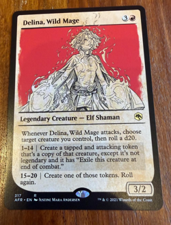 Delina, Wild Mage SHOWCASE NM MTG Magic AFR D&D Forgotten Realms EDH - Image 1