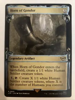 2023 MTG Magic the Gathering LOTR Lord of the Rings Scroll 0691 Horn of Gondor - Image 1