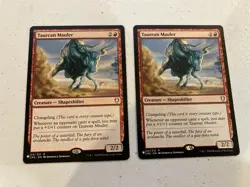 2 x mtg Taurean Mauler, from Mystery Booster or The List, unplayed - Image 1