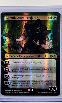 2019 MTG Magic The Gathering MED3 Mythic Edition Foil #WS5 Garruk Apex Predator - Image 1