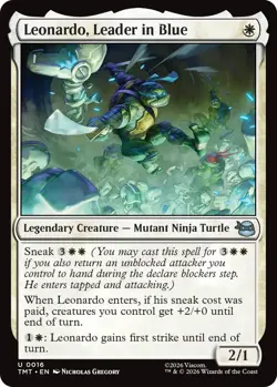 Leonardo, Leader in Blue~0016~NM~Teenage Mutant Ninja Turtles~MTG - Image 1