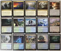 15x Simic Commander Land Lot - Green Blue Nonbasic - MTG Command Tower & Foils - Image 1