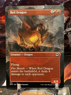 MTG | Red Dragon (Borderless Alternate Art) [AFR] Non-Foil - Image 1