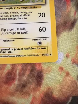 Pokemon TCG Base Set Raichu Holo Rare Card 14/102 Vintage LP - Image 5