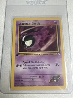 Sabrina’s Gastly 1st Edition Gym Heroes 93/132 WOTC Vintage Pokemon - Image 1