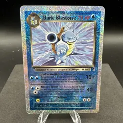 2002 Pokemon Legendary Collection Dark Blastoise 4/110 Reverse Holo Foil Rare - Image 1