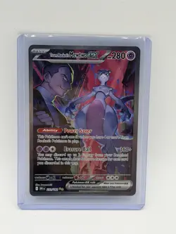 Team Rocket’s Mewtwo ex 231/182 Special Illustration Rare Pokemon Destined Riv - Image 1