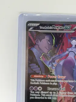 Team Rocket’s Mewtwo ex 231/182 Special Illustration Rare Pokemon Destined Riv - Image 2