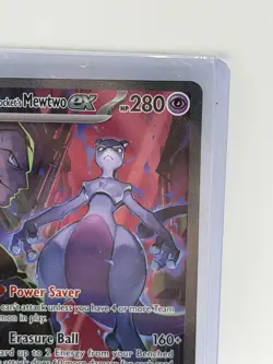Team Rocket’s Mewtwo ex 231/182 Special Illustration Rare Pokemon Destined Riv - Image 3
