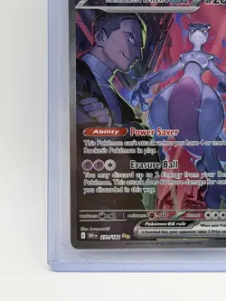 Team Rocket’s Mewtwo ex 231/182 Special Illustration Rare Pokemon Destined Riv - Image 5