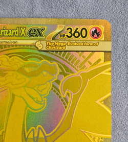 Mega Charizard X EX 130/094 Pokemon Phantasmal Flames Gold Holo Hyper Rare - Image 3